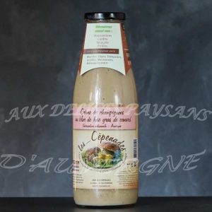 Crème de Champignons de Paris au Foie Gras